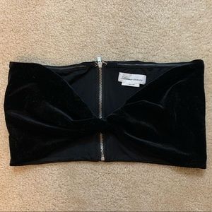 Lovers + Friends Twisted Velvet Bandeau
